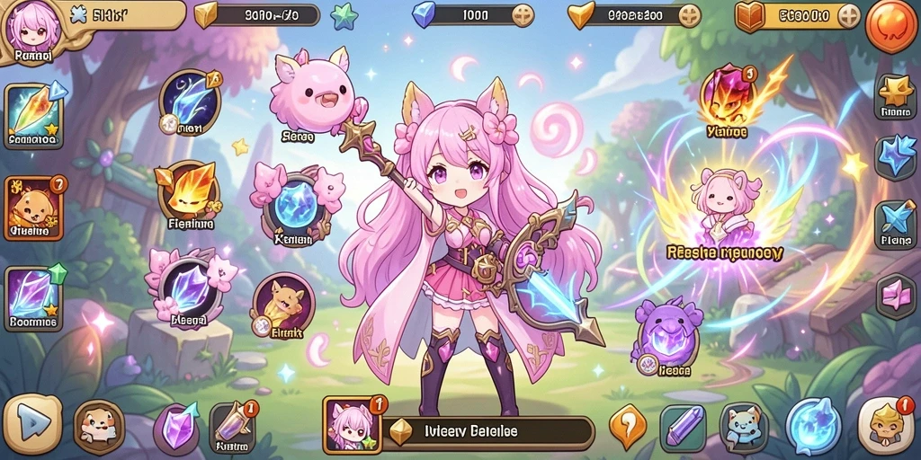 Tampilan grafis yang menawan di dalam game.