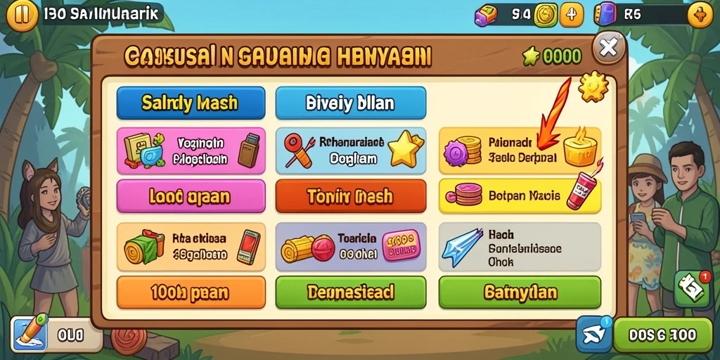 Tampilan antarmuka awal BEBASMAX yang menarik.