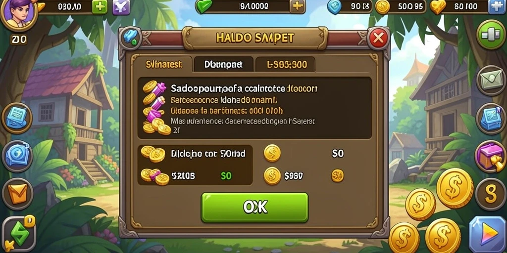 Screenshot menunjukkan tampilan indah dunia game.