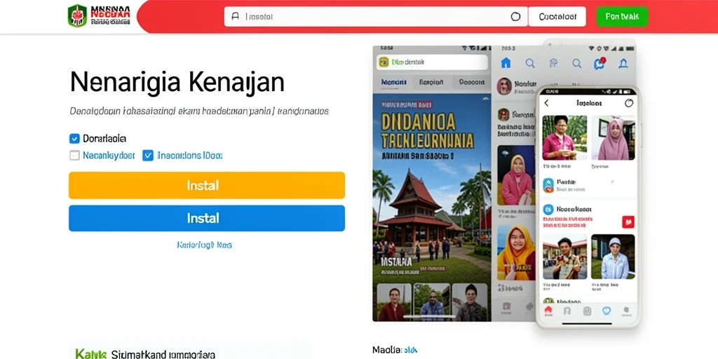 Tangkapan layar dari layar utama game RPRR.