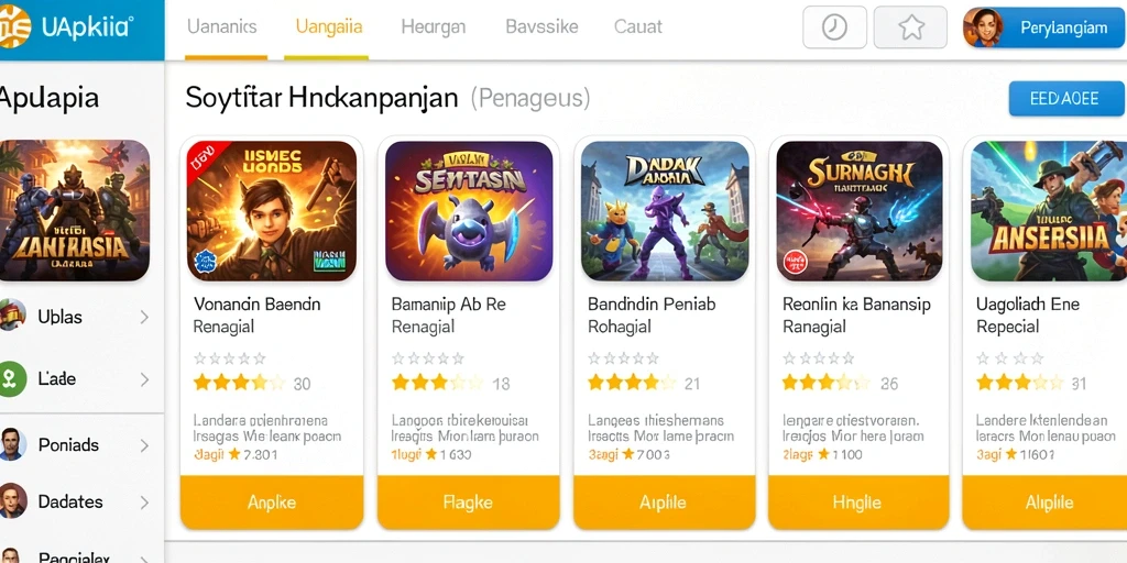 Tampilan utama game yang menarik.