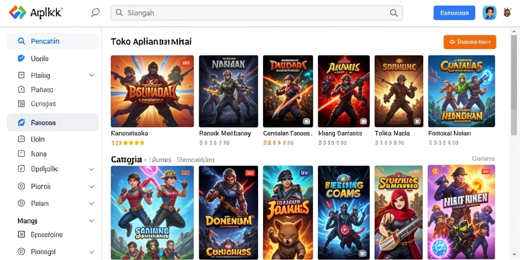 Tampilan awal yang menarik dan mudah dinavigasi.